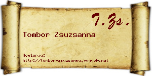 Tombor Zsuzsanna névjegykártya